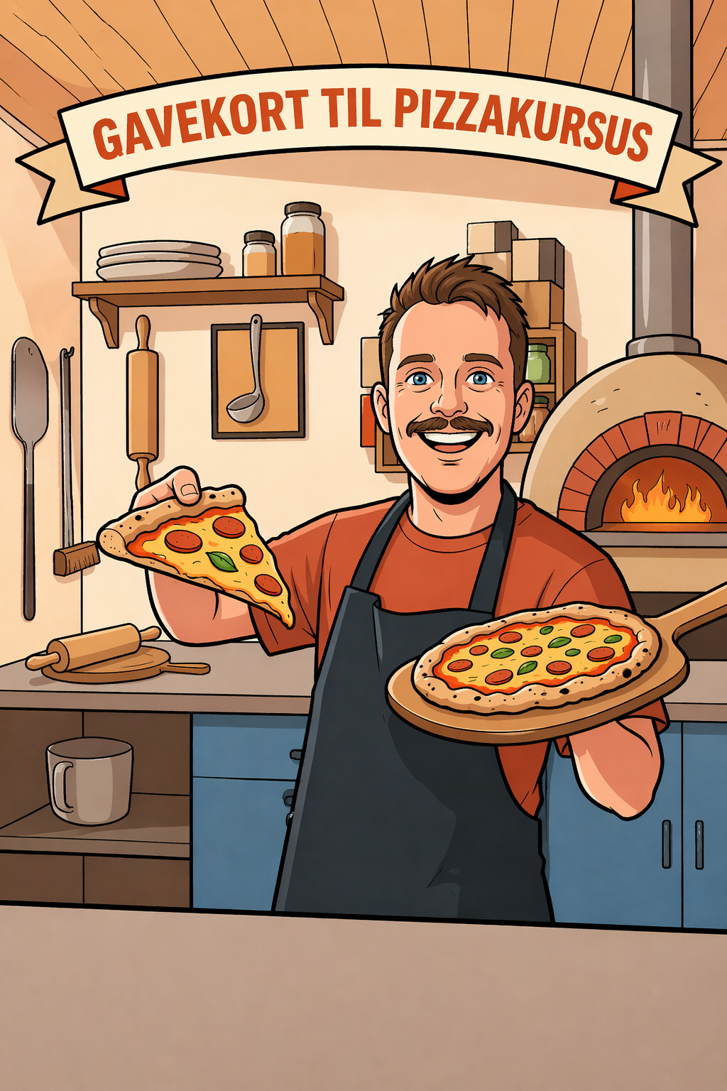 Gavekort til pizzakursus i Herning Midtjylland - giv en oplevelse i gave - giv et gavekort til pizzakursus